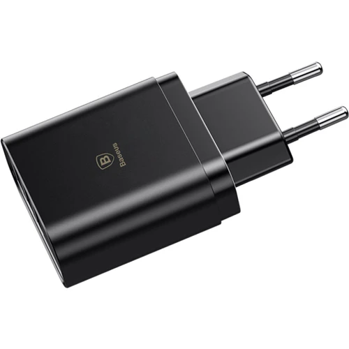 Зарядний пристрій Baseus USB Wall Charger 3xUSB 3.4A Mirror Lake Intelligent Digital Display Black (CCALL-BH01): Кількість USB-портів 3