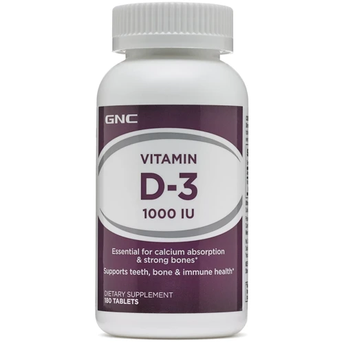 GNC Vitamin D3 1000 IU, 180 Tablets