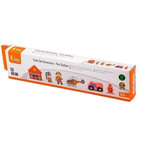 Набір для залізниці Viga Toys Пожежна станція (50815): Тип декорации