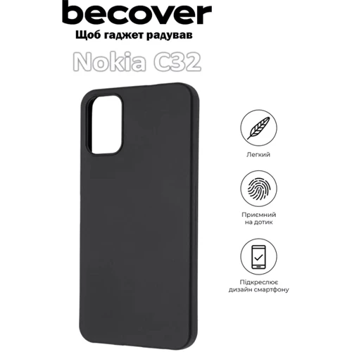 Чехол для телефонов BeCover TPU Case Black for Nokia C32 (709622): Цвет черный