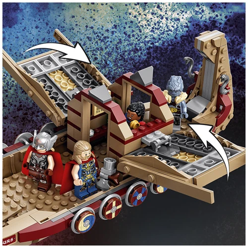 LEGO Super Heroes Marvel Козья лодка (76208): Рекомендуемый возраст 7