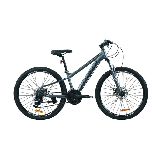 Велосипед Formula KOZAK AM DD ST 26" рама 17.5" с крылом Pl 2024 (темно-серебристый (м)) (OPS-FR-26-733)