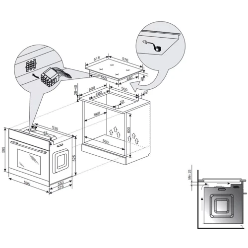 Духовой шкаф электрический Hansa BOES68463