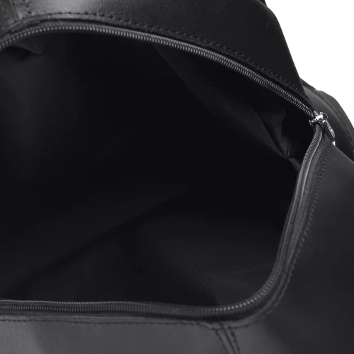 Жіночий рюкзак Ricco Grande чорний (1L880-black): Матеріал Натуральна шкіра