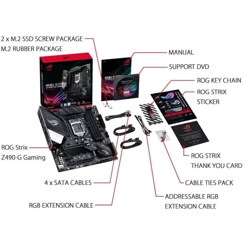 ASUS ROG STRIX Z490-G GAMING: Роз'єми на задній панелі USB 3.1 Gen 2