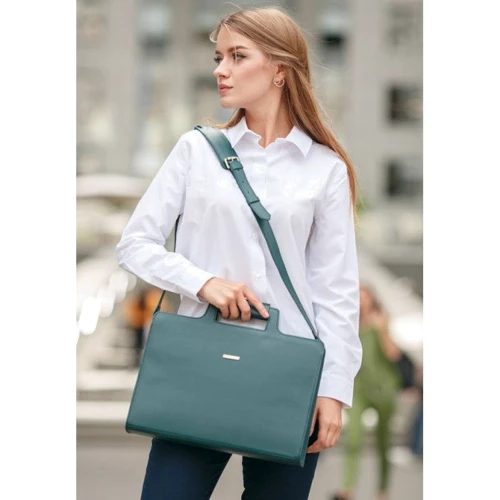 Жіноча конференц-сумка BlankNote зелена (BN-BAG-36-malachite): Країна виробник Україна