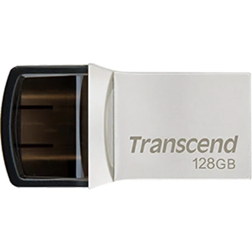 USB-флешка Transcend 128GB JetFlash 890 USB 3.1/Type-C Silver (TS128GJF890S)