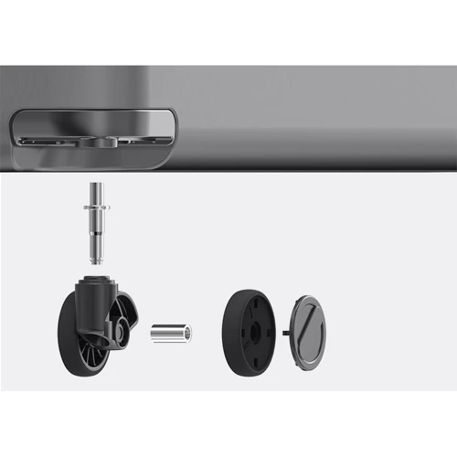 Чемодан Xiaomi RunMi 90 Points Suitcase Business Travel Titanium Gray 20": Габариты 54.5 х 39 х 21.5 см