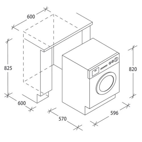 Встраиваемая стиральная машина Candy CBWMS 914TWH-S