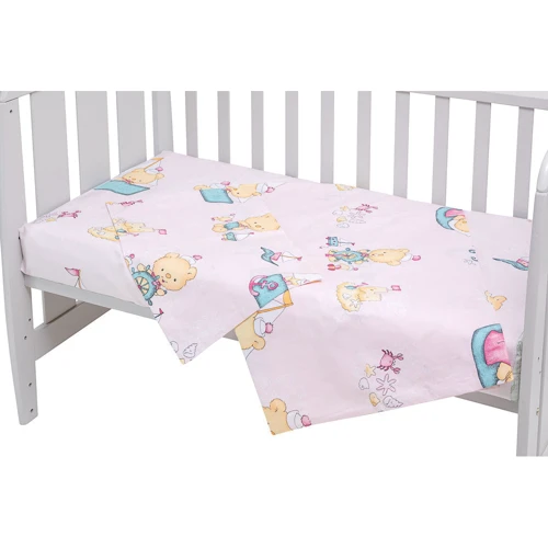 Сменный комплект Qvatro Gold SG-03 (медведи на кораблике) розовый (680928): Тип постельный комплект