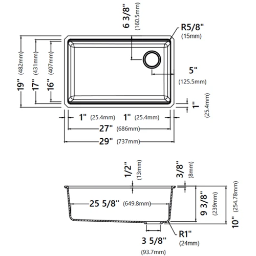 Кухонная мойка Kraus KGUW2-30MBL
