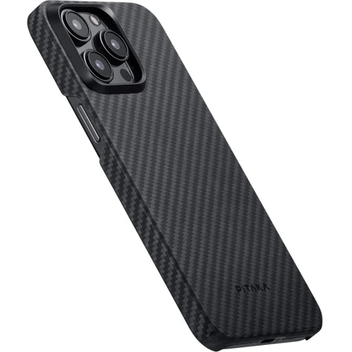 Чехол для iPhone Pitaka MagEZ Case 4 Twill 1500D Black/Grey (KI1501P) for iPhone 15 Pro