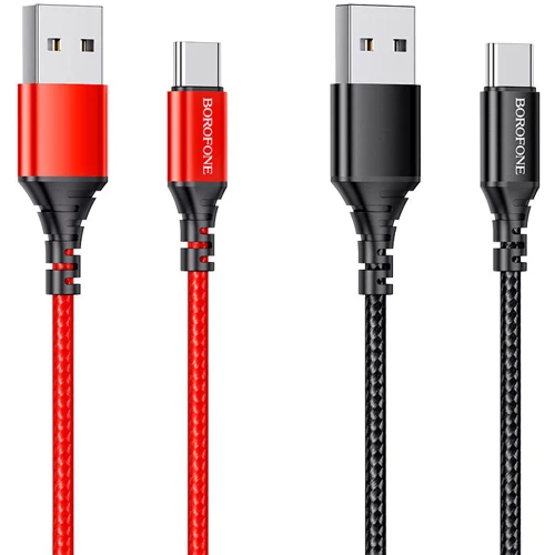 Кабель Borofone USB Cable to USB-C Ultra Bright 1m Black (BX54): Тип USB Cable - USB-C