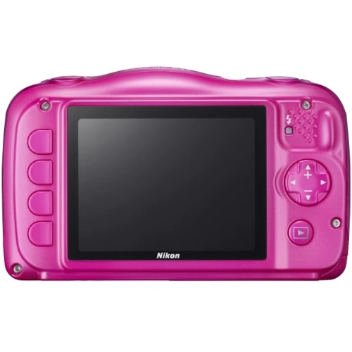 Nikon Coolpix S33 Pink (UA): Размер дисплея 2.7", 230 тыс. пикселей