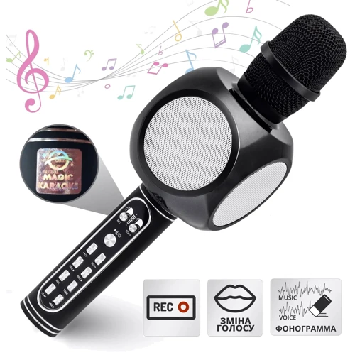 Мікрофон Бездротовий караоке мікрофон Magic Karaoke YS-90 Pro Black: Тип Вокальные