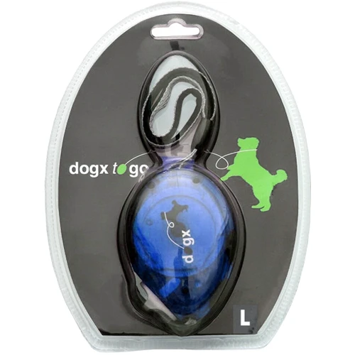 Поводок-рулетка Flamingo Dogx2GO Belt Glassy для собак до 35 кг светоотражающая лента 2 м синий (43851)