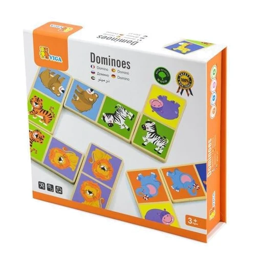 Дерев'яне доміно Viga Toys Звірята (51307): Вид развивающие