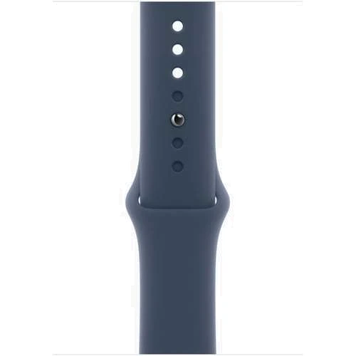 Apple Watch Series 9 45mm GPS Silver Aluminum Case with Storm Blue Sport Band - S/M (MR9D3) : Розмір 45mm