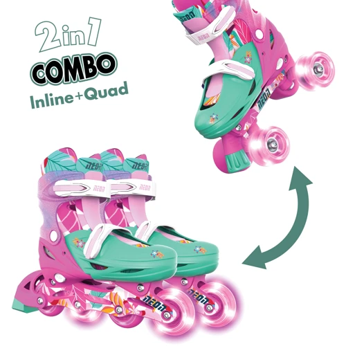 Роликовые коньки Neon Combo Цветы 34-37 (NC49F4)