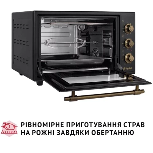 Електрична духовка настільна PERFELLI LAGGIO 37 BLACK RETRO фото 10