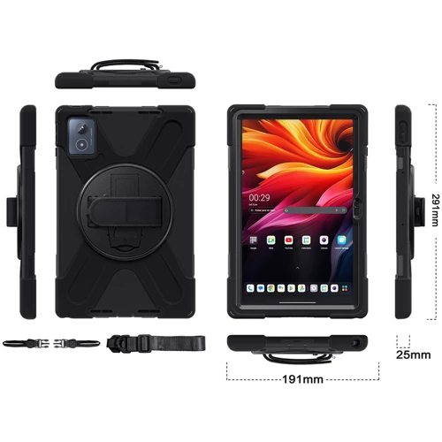 Аксесуар для планшетних ПК BeCover Heavy Duty Case з Stand Black для Lenovo Tab K11 Plus TB-352F (713635)