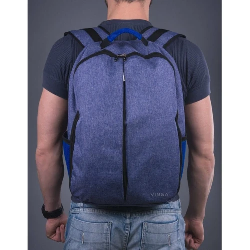 Сумка для ноутбука Vinga 15.6" Backpack Blue (NBP450BL) фото 5