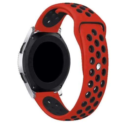 Ремешок Becover Sport Band Vents Style Red/Black for Xiaomi iMi KW66/Mi Watch Color/Watch S1 Active/Haylou LS01/LS05 (705808): Совместимость с брендом Xiaomi