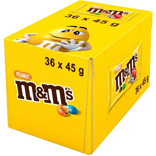 Упаковка драже M&M's з арахісом та молочним шоколадом 36x45 г (УП5000159542906) фото 8