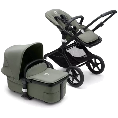 Универсальная коляска 2 в 1 Bugaboo Fox 3 Black - Forest Green фото 9