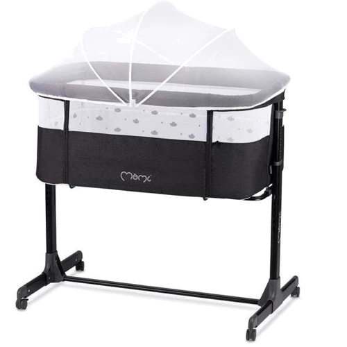 Ліжечко приставне Momi Revo Dark Grey (4423)