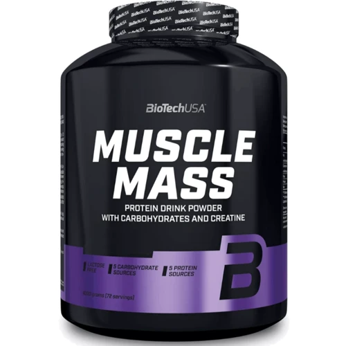 Гейнер BioTechUSA Muscle Mass 4000 g / 57 servings / Vanilla