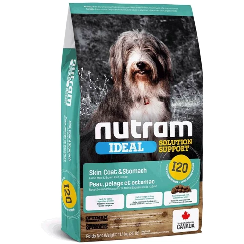 Сухой корм для собак Nutram Ideal SS с чувствительным пищеварением с ягненком и коричневым рисом 11.4 кг (I20_(11.4kg))
