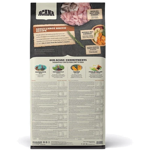 Сухой корм для собак ACANA Adult Large Breed Recipe с мясом цыпленка для крупных и гигантских пород 11.4 кг (a52111): Порода Крупные, Гигантские