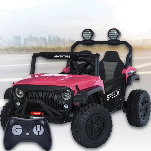 Детский электромобиль Bambi Джип розовый (M 6206EBLR-8(24V))