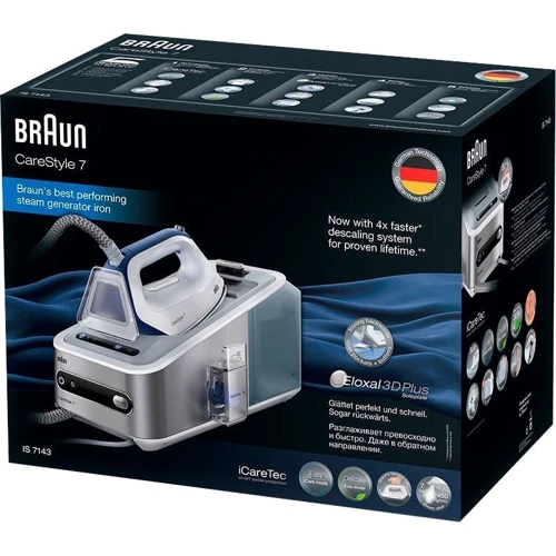 Парогенератор Braun CareStyle 7 IS 7143 WH: Объем резервуара для воды, л 2