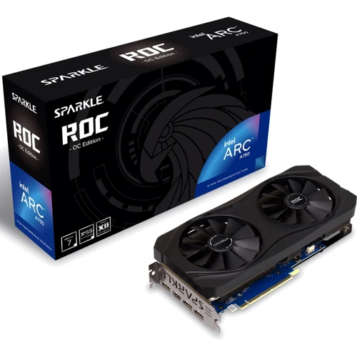 Видеокарта Sparkle Intel Arc A750 ROC OC 8GB GDDR6 Black (SA750R-8GOC) UA: Исполнение Двухслотовое
