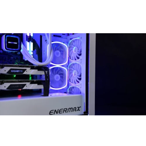 Кулер Enermax SquA RGB 120mm White 3-Pack (UCSQARGB12P-W-BP3): Количество вентиляторов, шт 3