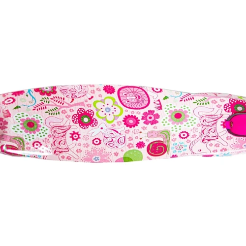 Дитячий самокат Micro Mini. Pink Flowers (світяться колеса) 793925639: Тип коліс литі