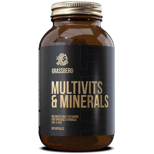 Grassberg Multivits And Minerals Мультівітаміни і мінерали 90 капсул