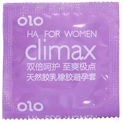 Текстуровані презервативи з ароматом ванілі OLO HA FOR WOMEN Climax, 10 шт