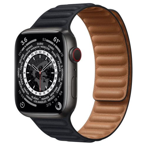 Аксесуар для Watch Apple Leather Link Midnight Size M/L (ML823) для Apple Watch 42/44/45mm UA: Виробник Apple