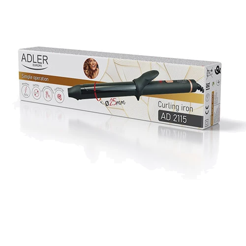 Щипцы-плойка Adler 25 мм (AD 2115): Количество температурных режимов 1