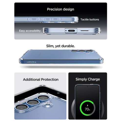 Чехол для телефонов Spigen Ultra Hybrid Crystal Clear (ACS09006) for Samsung S931 Galaxy S25 фото 13