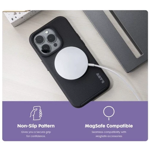Чехол для iPhone LAUT SHIELD MagSafe Black (L_IP24D_MSH_BK) for iPhone 16 Pro Max фото 8