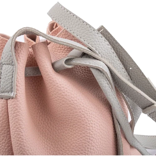 Женская сумка бакет-бэг Valiria Fashion розовая (4DETBI2131-13): Тип ручки Плечевой ремень, Без ручки