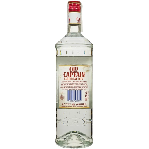 Ром Old Captain Caribbean White 37.5% 1 л (FSH_8711114480559): Об'єм, л 1