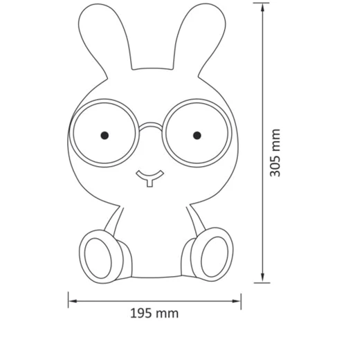 Детский светильник ночник кролик UFT Lamp Rabbit фото 6