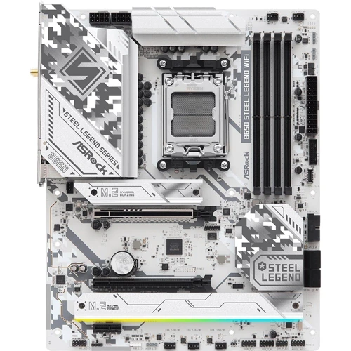 ASRock B650 STEEL LEGEND WIFI: Дополнительно Адаптер Wi-Fi, Поддержка UEFI, Радиатор на VRM, Поддержка RAID