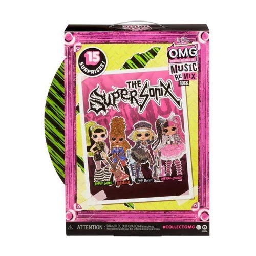 Игровой набор с куклой L.O.L. SURPRISE! серии O.M.G. Remix Rock Леди-Ритм с барабанами и аксессуарами (577584) фото 4