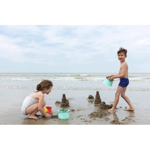 Набор для пляжа Quut Alto (пирамидка + совочек с грабельками в сумке) голубой (172000)